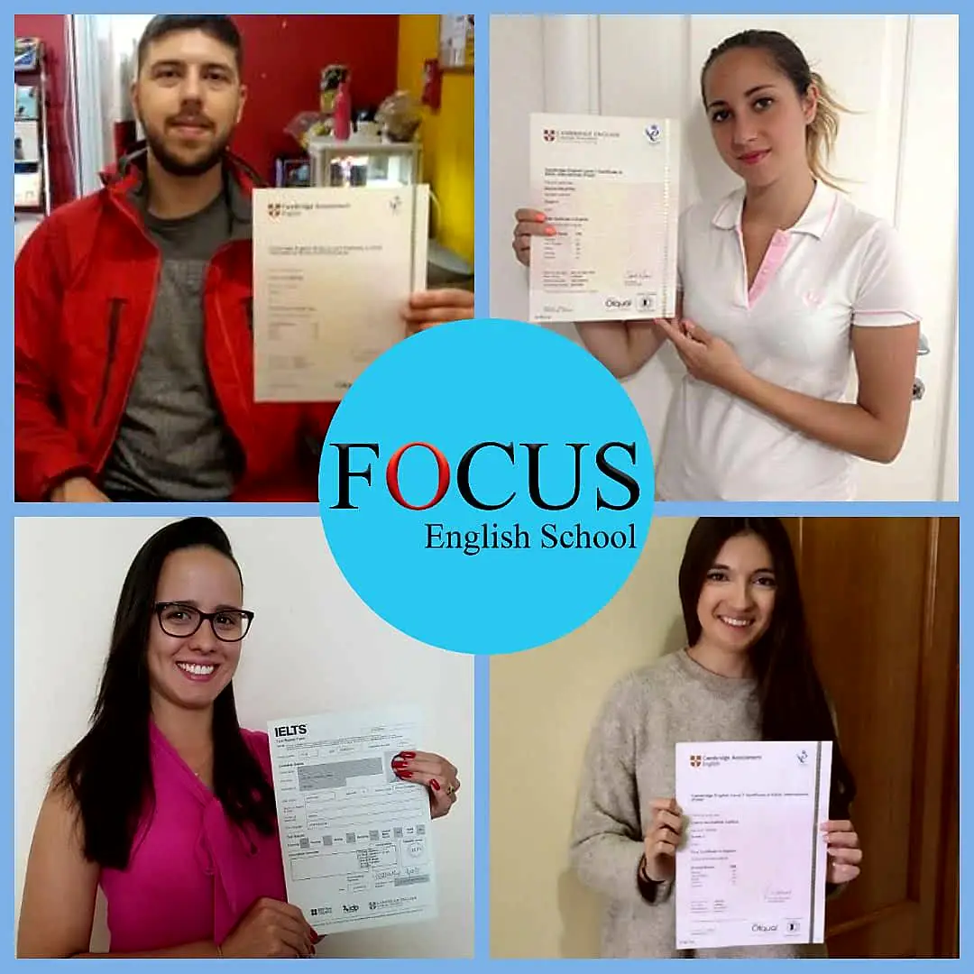 Group of successful students at Focus English School